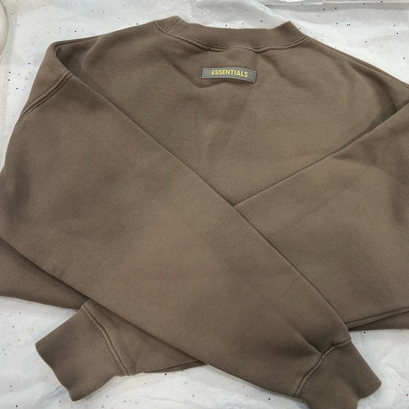 Essentials kid’s Tan Crewneck Sweater - Picture 2 of 12